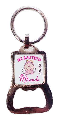 100 Llavero Destapador Metal Colores Recuerdo Personalizado