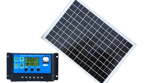 Panel Solar 20 Watts Para Cerco Eléctrico + Controlador 