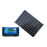 Panel Solar 20 Watts Para Cerco Eléctrico + Controlador 