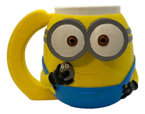 Taza Minion Impresion 3d Pintado A Mano