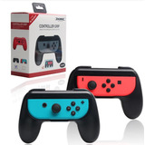 Grip Controller Adaptador Suporte Joy-con Nintendo Switch Cor Preto