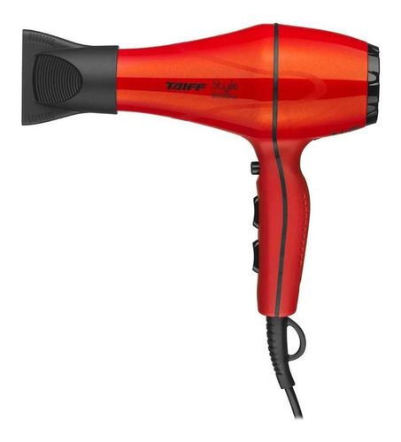 Secador Cabelos110v Taiff Style Profissional Íon Jato Frio Cor Vermelho 127v