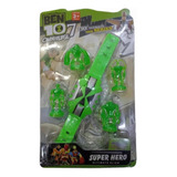 Omnitrix Reloj Ben 10 Luz Y Sonidos + 4 Muñecos