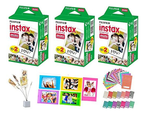 Instax Mini Instant Film, Paquete De 10 Hojas X6 (60 Ho...