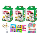 Instax Mini Instant Film, Paquete De 10 Hojas X6 (60 Ho...