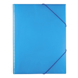 Carpeta De Anillos Archivador Documentos 20fundas Color Azul