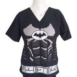 Conjunto Medico Scrub Quirurgico Hombre Antifluido Batman Cl