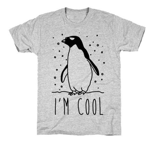 Nueva Playera Camiseta Unisex I M Cool Pingüino Nieve Frio 