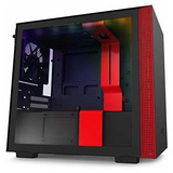 Gabinete Nzxt H210i - Ca-h210i-br - Mini-itx Negro/rojo