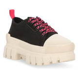 Tenis Sneakers Casual Dama Negro  330-54