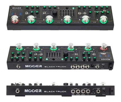 Pedaleira Para Guitarra Mooer Multi-efeitos Black Truck