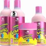 5 Kit Babablu Hábito Tutti Frutti Hidratação Atacado