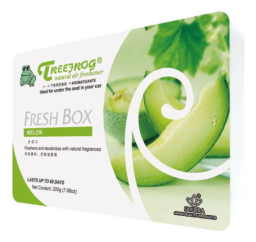 Treefrog Natural Air Freshener, Aroma Melón Trml63 Verde