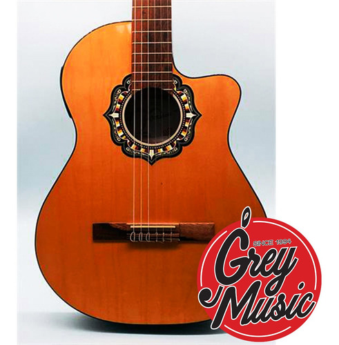 Guitarra Criolla Media Caja Con Corte Y Eq Modelo 38kec Nat