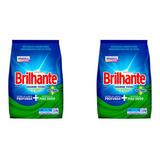 Kit 2 Und Detergente Brilhante Pó Higiene Total 1,6kg