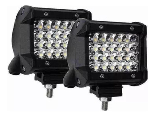 2 Faros Auxiliares 6 Led Moto Cuatriciclo 100% Aluminio