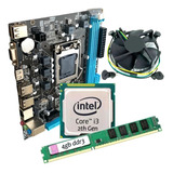 Kit Core I3 + Placa Mãe H61 1155 + 4gb Ddr3 + Cooler Novo 