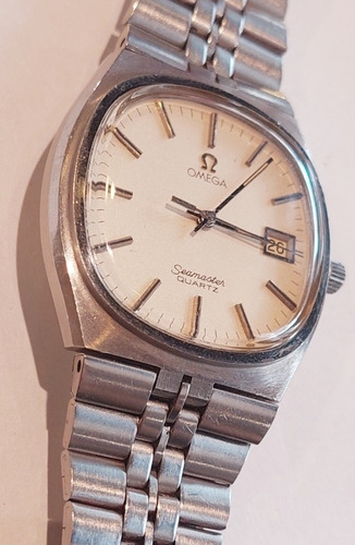 Omega Seamaster Quartz Vidrio Original 35 Mm