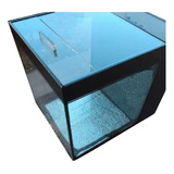 Aquário Cubo 30x30x30cm 4mm C/ Sump Traseiro + Esponja  Bico