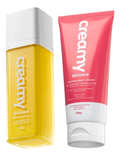 Kit Creamy Ácido Lático + Creamy Calming Body Cream