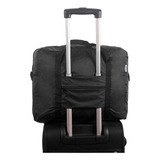 Maleta Equipaje De Mano Plegable Negra Citybags Color Negro