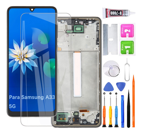 Pantalla Para Samsung A33 5g A336e A336b Incell Con Marco