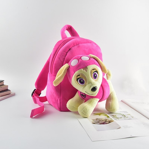 Paw Patrol Mochila Escolar De Felpa Para Niños