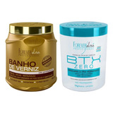 Kit Forever Liss Banho De Verniz + Botox Btx Zero 1kg