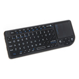 Teclado Smart Tv Rii® Mini X1 Negro Inalámbrico Portátil