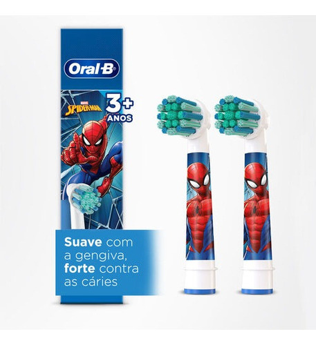 Refis P/ Escova Elétrica Oral-b Spiderman Homem-aranha 2 Uni