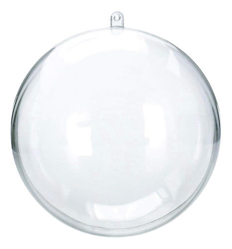 24 Bolas Esferas Transparentes Plásticas Para Decorar 8 Cm