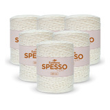 Kit Barbante Euroroma Spesso 16 Fios Cru 381m 1kg 6 Unidades