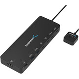 Conmutador Kvm Dual Sabrent Usb Tipo C Con Suministro De Ene