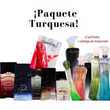 Paquete Turquesa 11 Pz Más Catalogo, Perfumes Madame Chantal