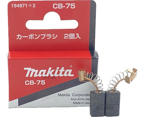 Juego Carbones Makita Cb-75 Bo3710 Bo4552 Bo5041 Gv5010