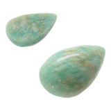 Gema Preciosa Natural Gota Cabochão Amazonita 27,5 Ct J3284