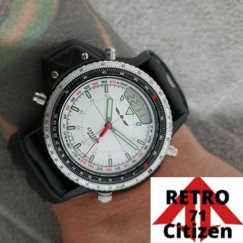 Relógio Citizen Aerochron C046 Super Raro Anos 80.