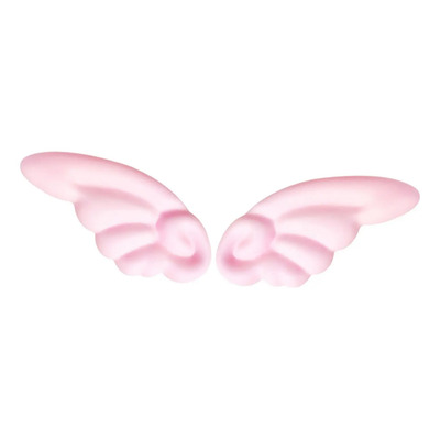 2 Piezas De Ala Pequeña Decorativa Con Pegatinas, Rosa