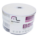 100 Mídia  Dvd-r Multilaser Printable 4.7gb 120min