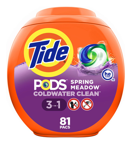 Tide Pods 3 En 1 He Turbo Detergente Para Ropa Sucia., 10037