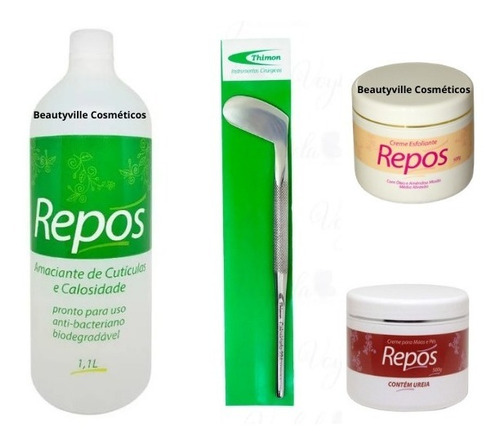 Repos Ureia 500+ Amaciante 1,1+ Esfoliante 500+ Espatula 224