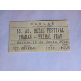 Entrada Usada Bs. As. Metal Festival Año 2004 Impecable