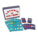 Lotería De Frutas Y Verduras Juego Didáctico Para Aprender 