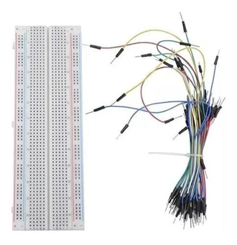 Protoboard  + 65 Cables Jumper Macho - Macho