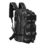 Mochila Masculina Feminina Escolar Bolsa Impermeável 30l Cor Preto Camuflado