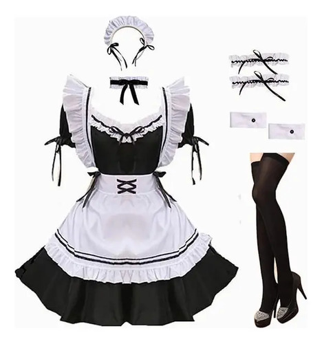 Disfraz Cosplay Anime Traje Maid Lolita Kawaii Para Mujer | MercadoLibre
