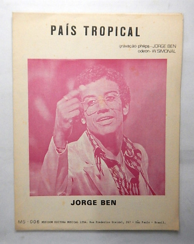 Jorge Ben - País Tropical - Partituras
