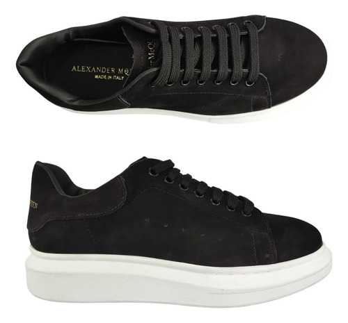 Tenis Branco Unissex Alexander Mcqueem 100%couro Nobre