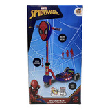 Scooter Luces Led Spiderman Apache Niños De 4 A 12 Años Msi