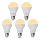 Kit 5 Lâmpadas Led Bulbo A60 15w 3000k Luz Amarela Ourolux